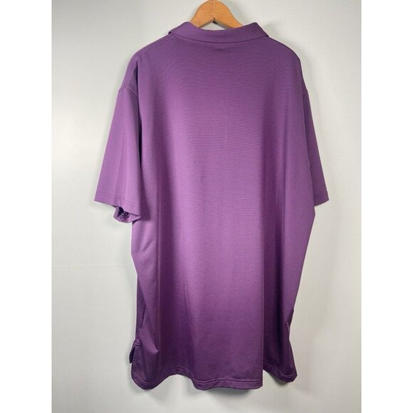 Peter Millar Summer Comfort Golf Polo Penn Tool Shirt 2XL Purple Stripe Stretch - Picture 3 of 12